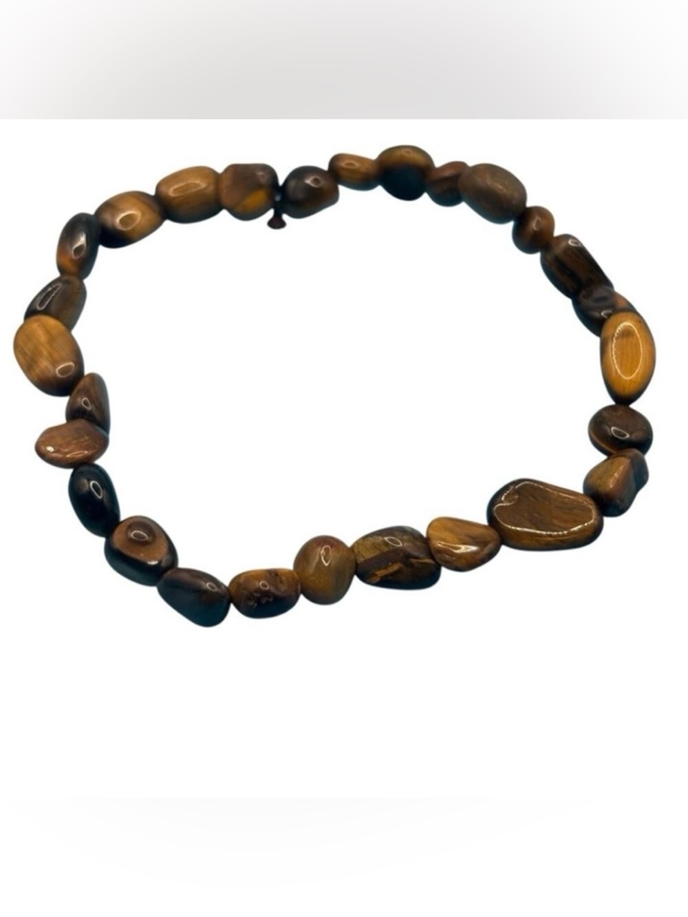 Brown Beaded Stretch Bracelet